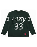 33 WAFFLE KNIT LONG-SLEEVES GREEN